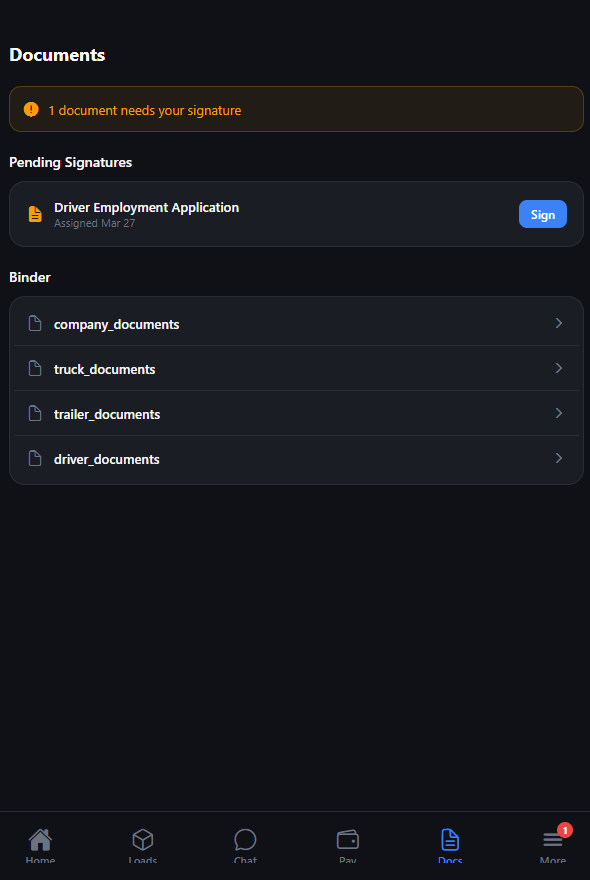Strivie Driver App Documents